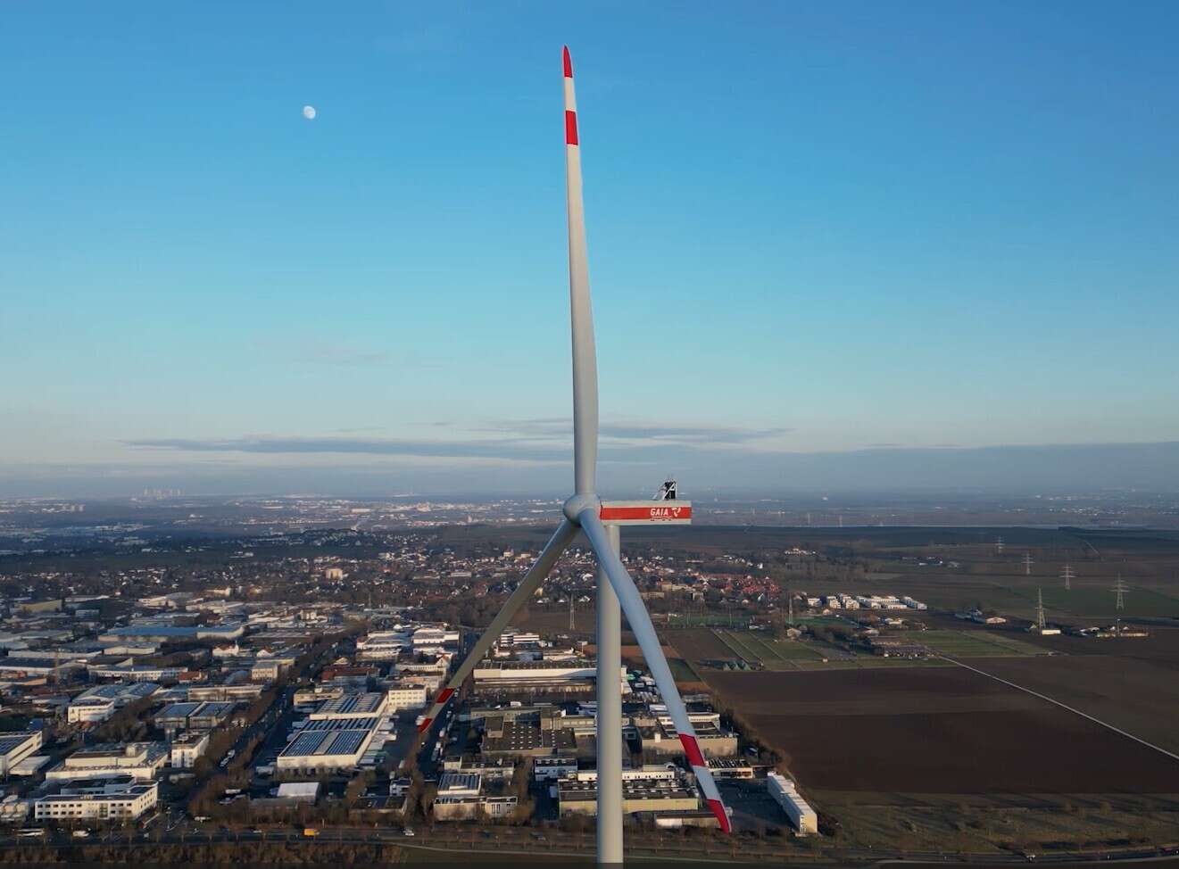 Fotografie einer von GAIA geplanten Windenergieanlage
