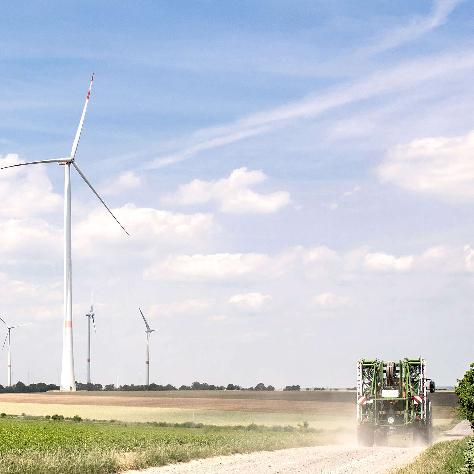 Fotografie eines von GAIA geplanten Windparks - Energie von hier