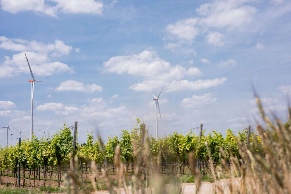 Fotografie einer Windkraftanlage für nachhaltige Energielösungen