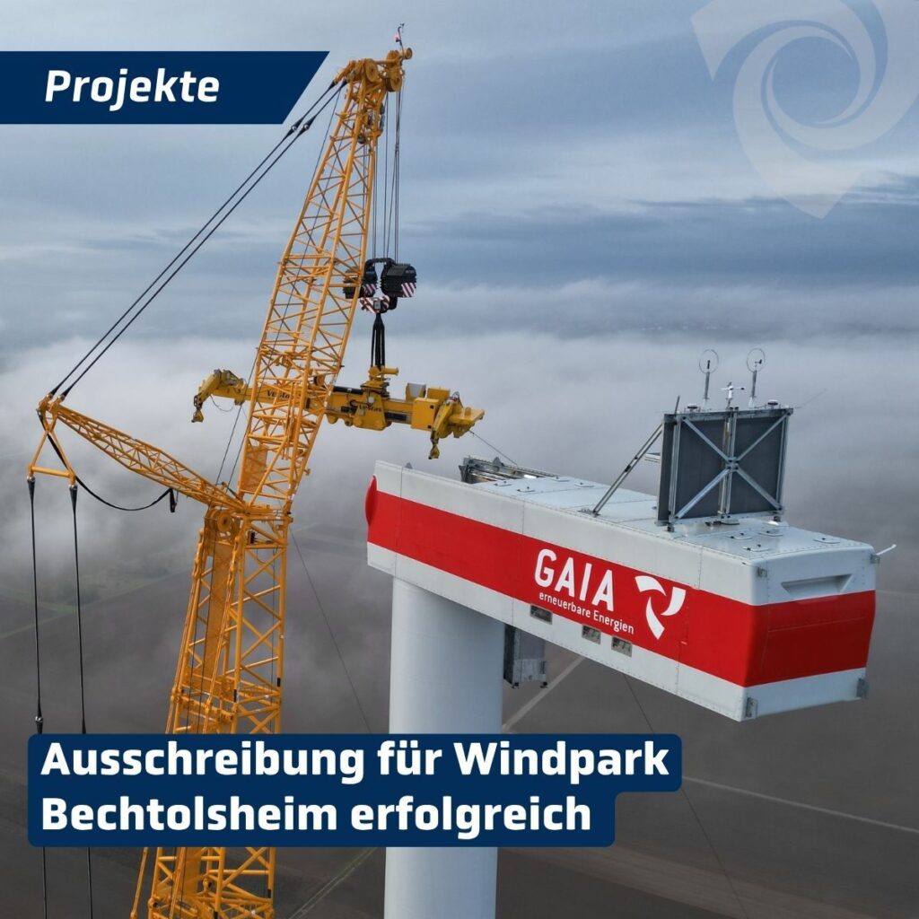 Ausschreibung für den Windpark Bechtolsheim erfolgreich