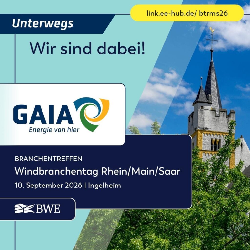 Windbranchentag Rhein/Main/Saar 2026: Wir sind dabei!
