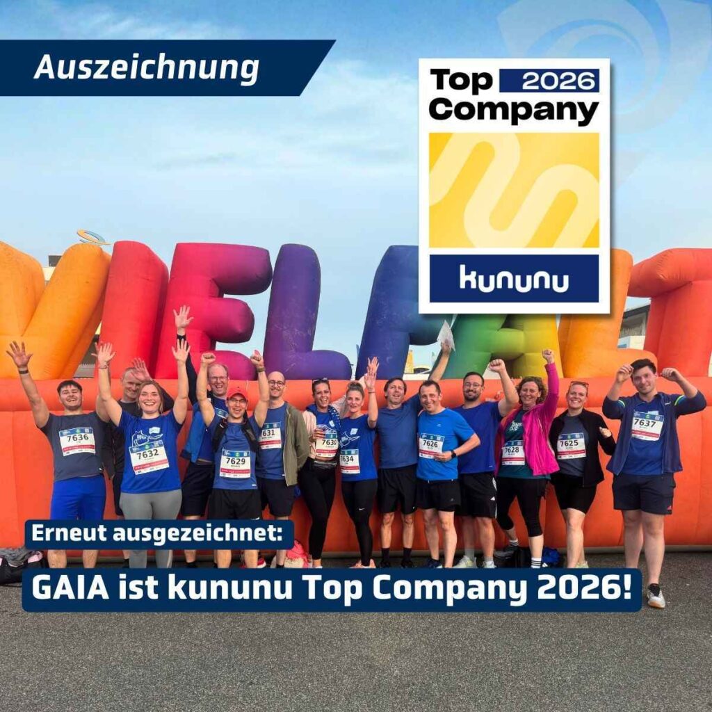 GAIA erneut als kununu Top Company ausgezeichnet