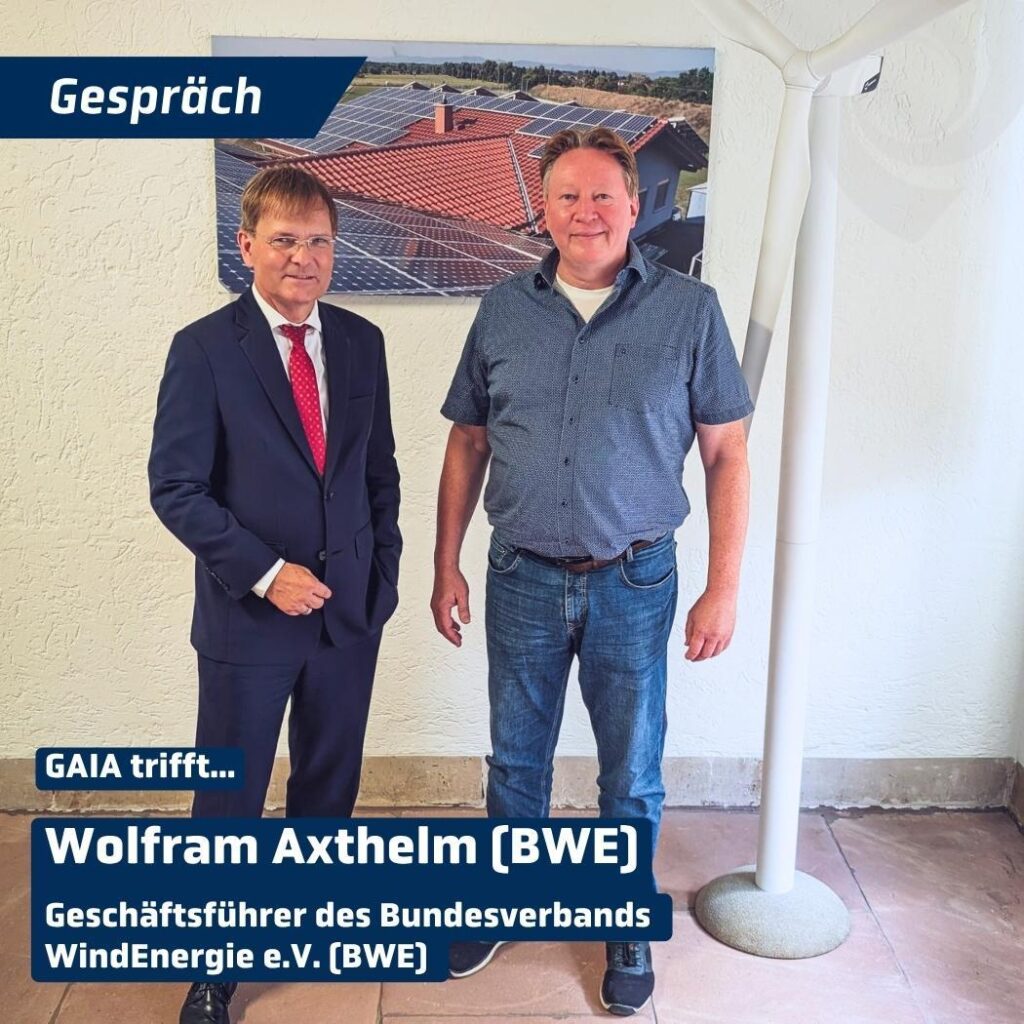 GAIA im Austausch mit dem Bundesverband WindEnergie e.V. (BWE)